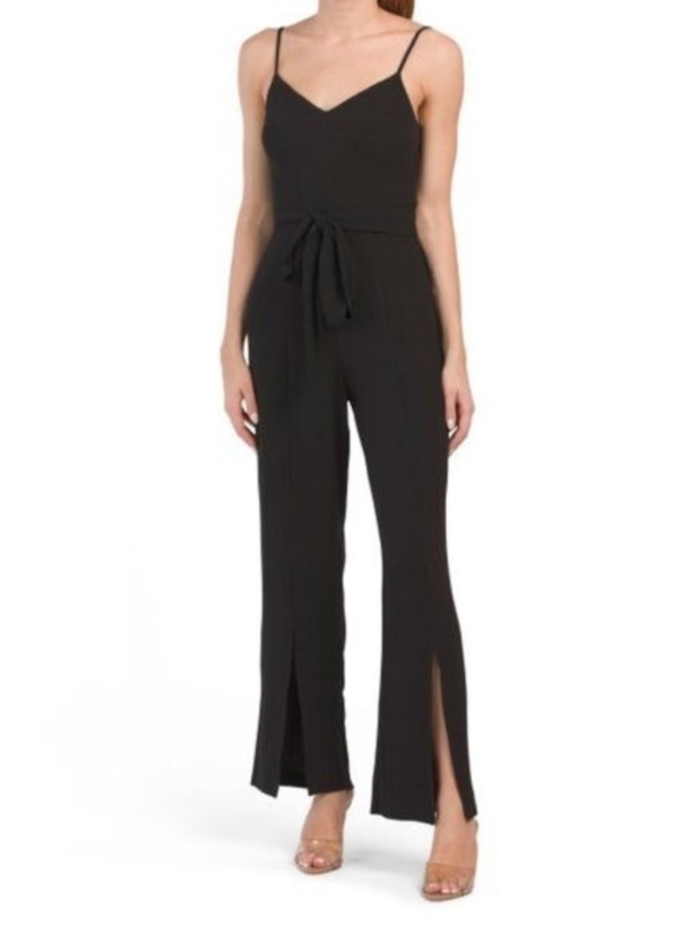 Dress the Population Black Jumpsuit Sz L